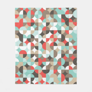 Geometric pattern. Mosaic colorful background of g Fleece Blanket