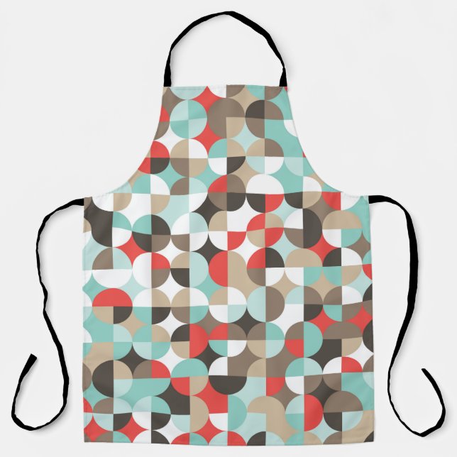 Geometric pattern. Mosaic colourful background of  Apron (Front)