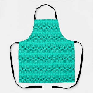 geometric pattern neon green colours apron