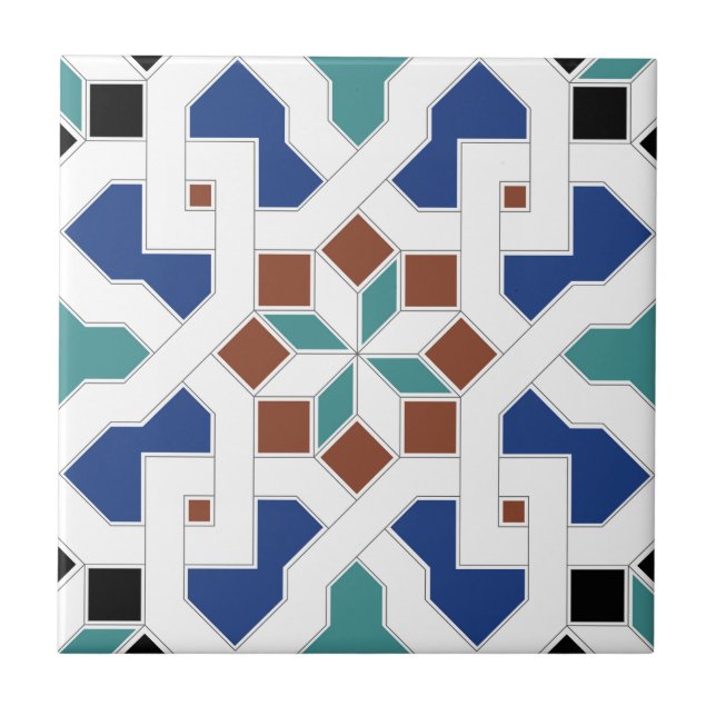 Geometric Pattern - Oriental Design Pt.4 Tile (Front)