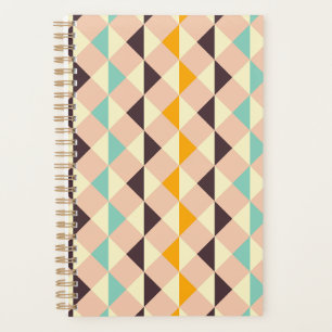 Geometric pattern overlapping diamonds & triangle planner