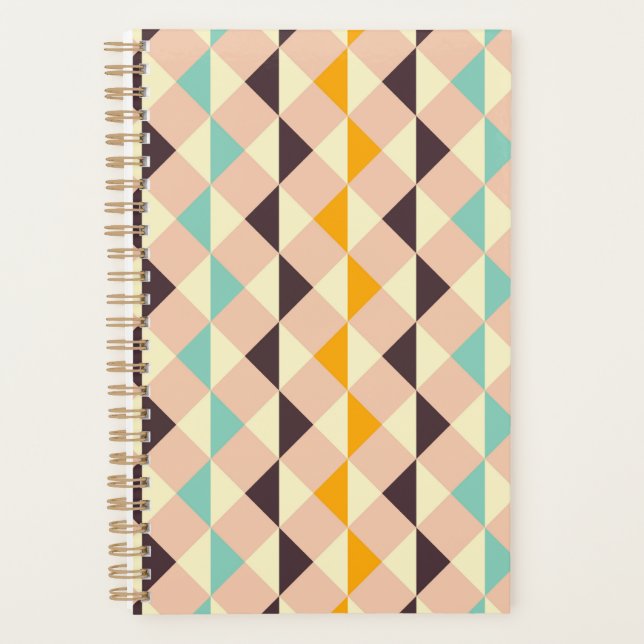 Geometric pattern overlapping diamonds & triangle planner (Front)