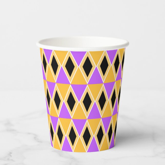 Geometric Pattern Paper Cups (Back)