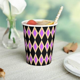 Geometric Pattern Paper Cups