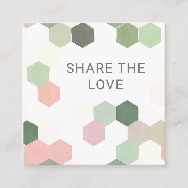 geometric pattern pastel modern Loyalty Card (Front)