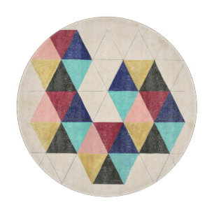 Geometric Pattern Play III Cutting Board