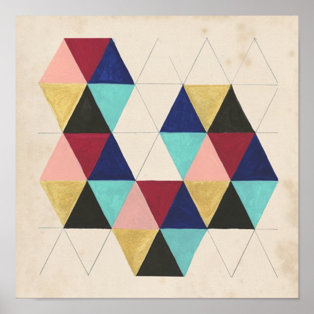 Geometric Pattern Play III Poster (Front)