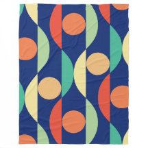 Geometric pattern retro colours 70s