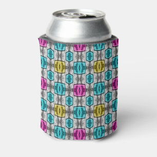 Geometric pattern retro sixties can cooler