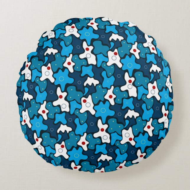 Geometric pattern round cushion (Front)