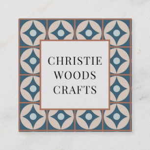 Geometric Pattern  Square Business Card