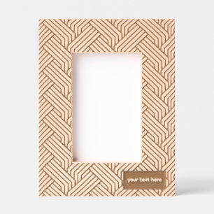 Geometric Pattern Stripes Lines Portrait Size Etched Frames
