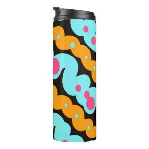 Geometric pattern thermal tumbler