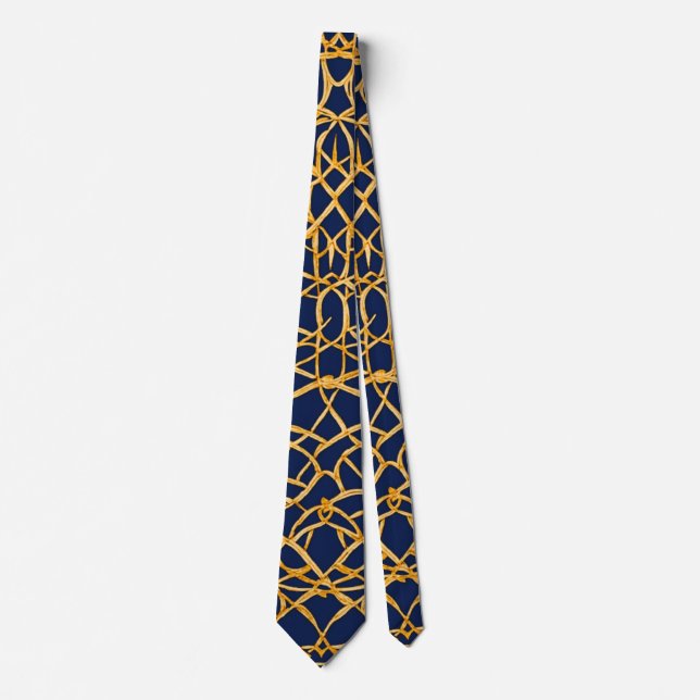 Geometric Pattern Tie - Modern and Vibrant Design (Front)