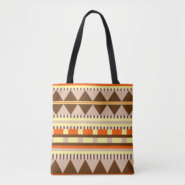 Geometric pattern tote bag (Front)