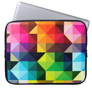Geometric Pattern Vector Colourful Laptop Sleeve