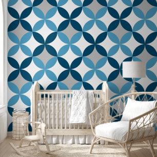 Geometric pattern wallpaper