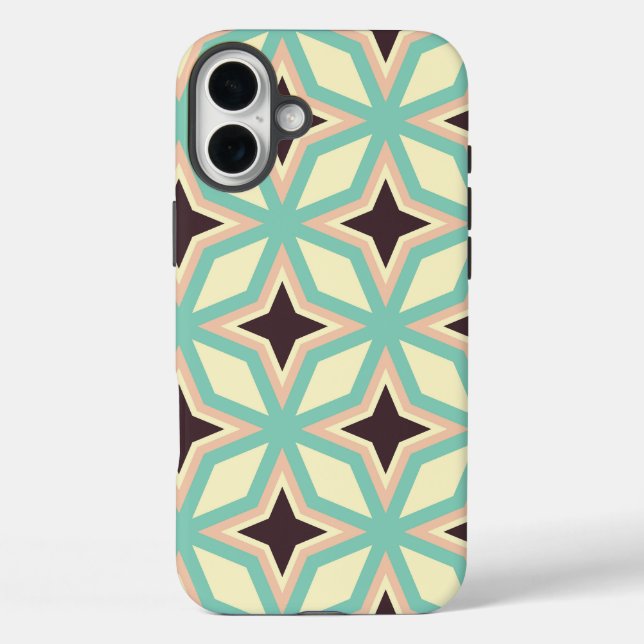 Geometric pattern with alternating dark star shape Case-Mate iPhone case (Back)