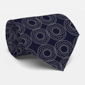 geometric pattern with circles tie