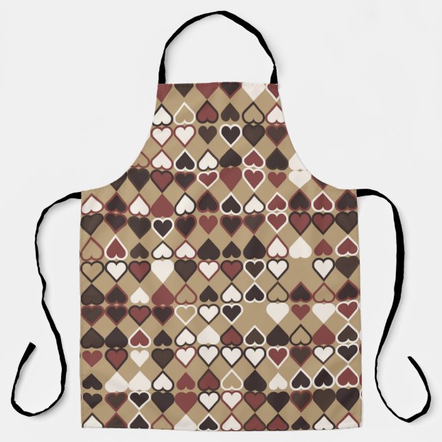 Geometric pattern with coloured elements, abstract apron (Front)