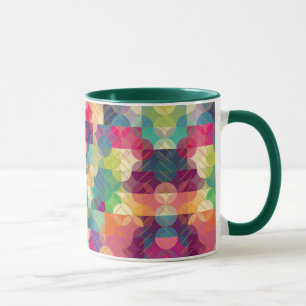 Geometric Pattern with Gold Overlay Mug