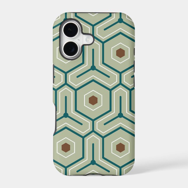 Geometric pattern with interlocking hexagons (Back)