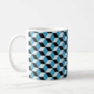 Geometric pattern with leopard skin, leopard patte coffee mug