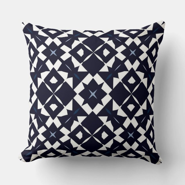 Geometric Patterned Background Cushion (Front)