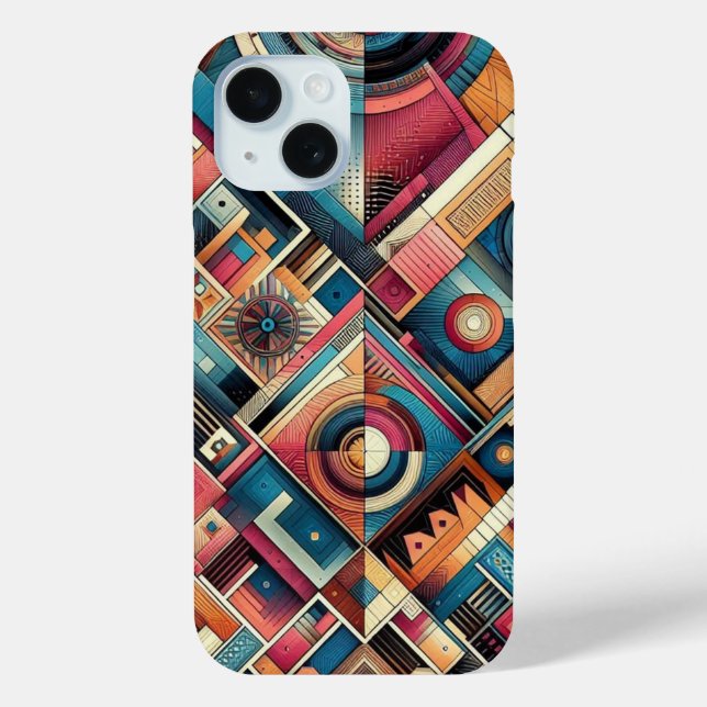 Geometric Patterns iPhone case (Back)
