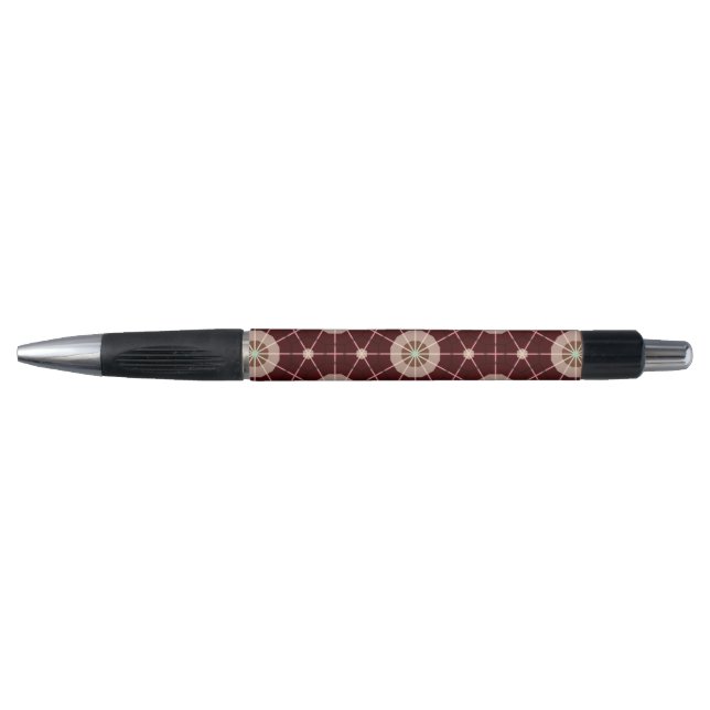 Geometric Pen in Warm Earth Tones (Front)