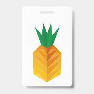 Geometric Pineapple ID Badge