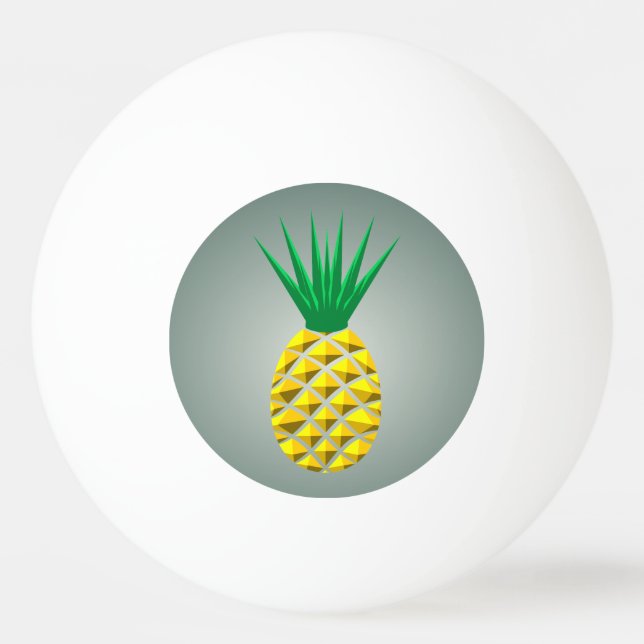 Geometric Pineapple Ping Pong Ball (Back)