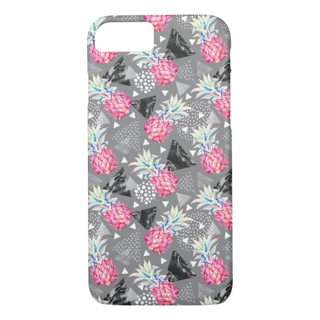 Geometric Pineapple Textured Pattern Case-Mate iPhone Case (Back)