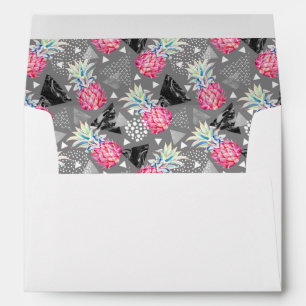 Geometric Pineapple Textured Pattern Envelopes