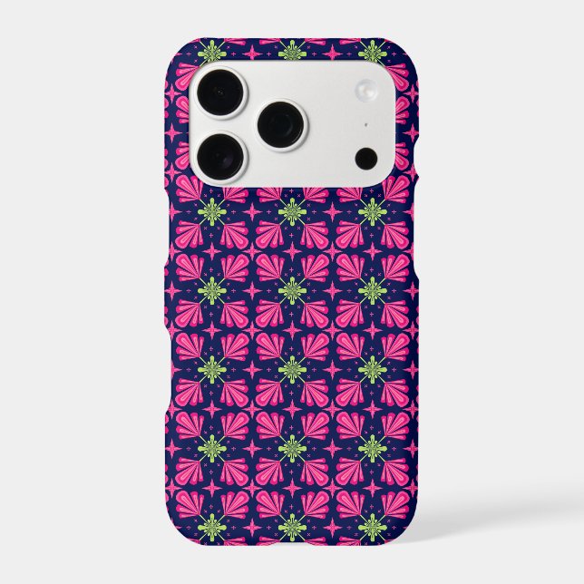 Geometric Pink Floral Petals Abstract pattern (Back)