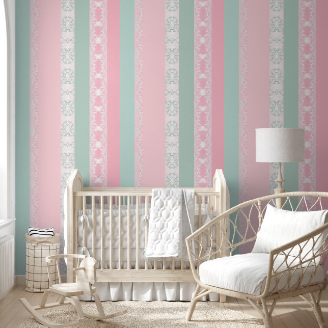 geometric pink wallpaper (Kids)