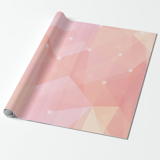 Geometric Pink, Wrapping Paper (Unrolled)