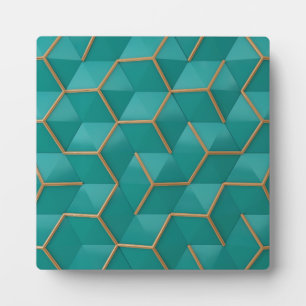 geometric plaque
