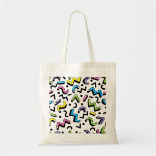 Geometric Play: Doodle Shapes Pattern Tote Bag