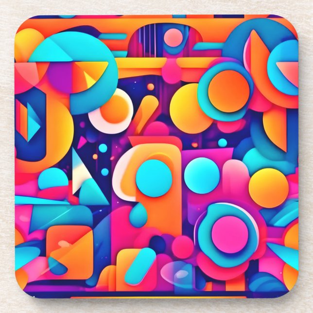 Geometric Playground in Colourful Chaos Coaster (Front)