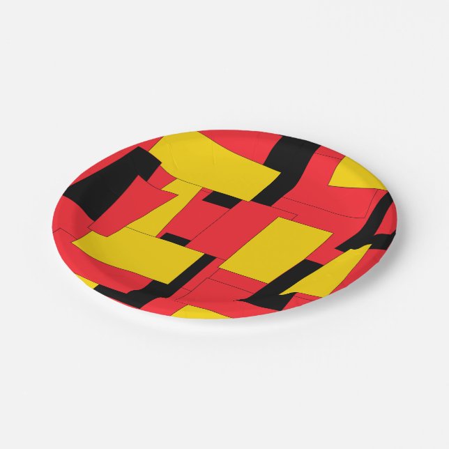 Geometric Pleasure Paper Plate (Angled)