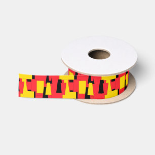 Geometric Pleasure Satin Ribbon