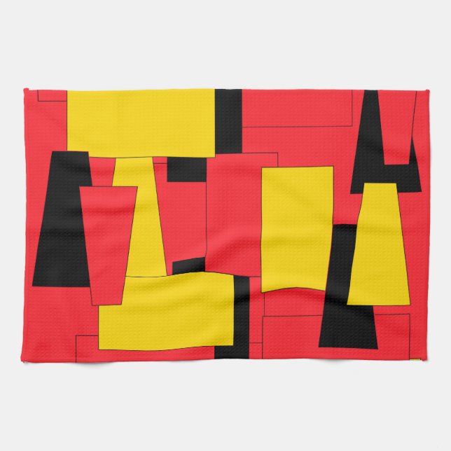 Geometric Pleasure Tea Towel (Horizontal)