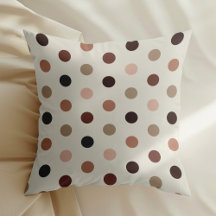 Geometric polka dot pattern in brown tones