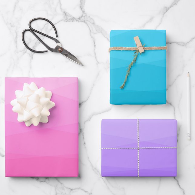 Geometric Polygonal Wrapping Paper Sheet (Front)