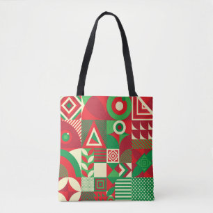 Geometric Pop: Colourful Abstract Tiles. Tote Bag