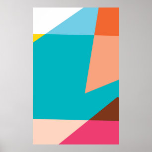 Geometric poster for summer