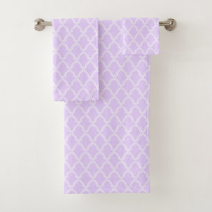 Geometric Print Bath Towel Set