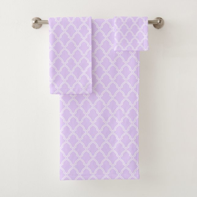 Geometric Print  Bath Towel Set (Insitu)