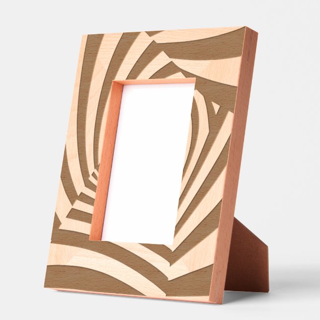 Geometric Print Laser Etched Picture Frame (Left)